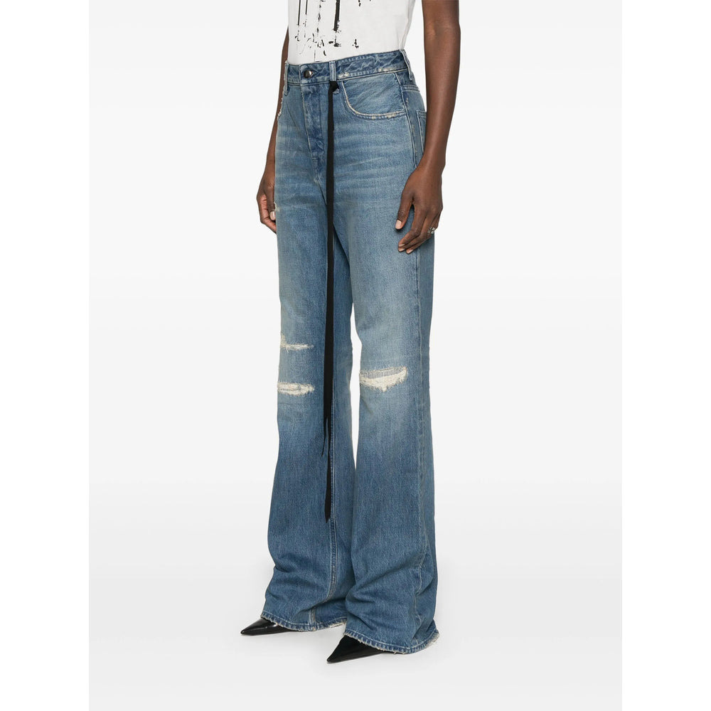 Ann Demeulemeester Blue Denim - Flared Jeans Women - 3