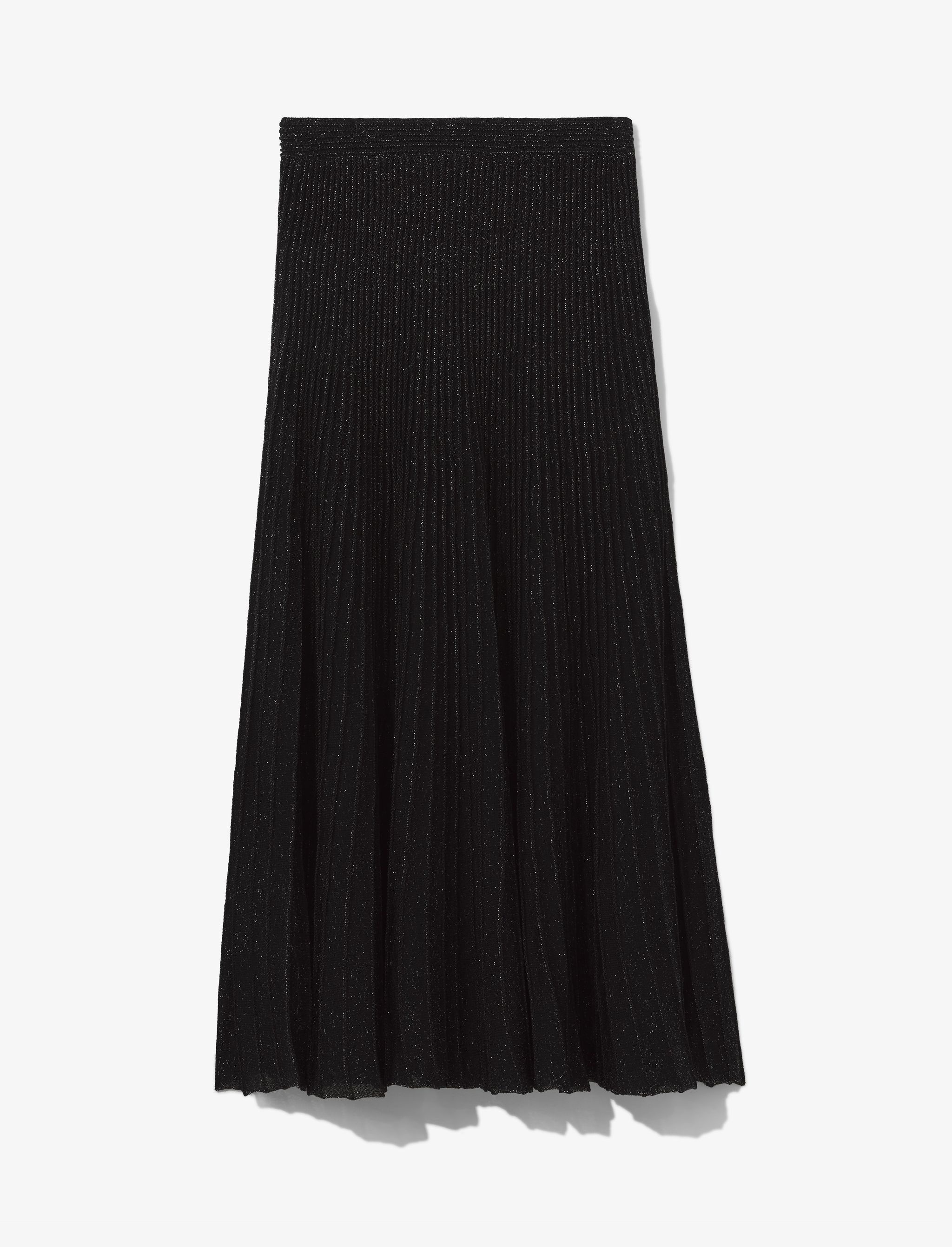 ribbed-knit midi skirt - 1