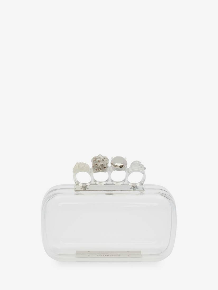 Skull Four-ring Clutch in Transparent - 3