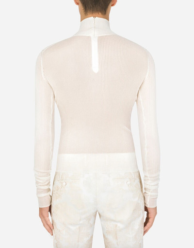 Dolce & Gabbana Ribbed viscose turtle-neck sweater outlook