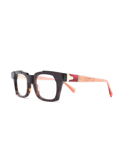 Kuboraum colour-block square glasses outlook