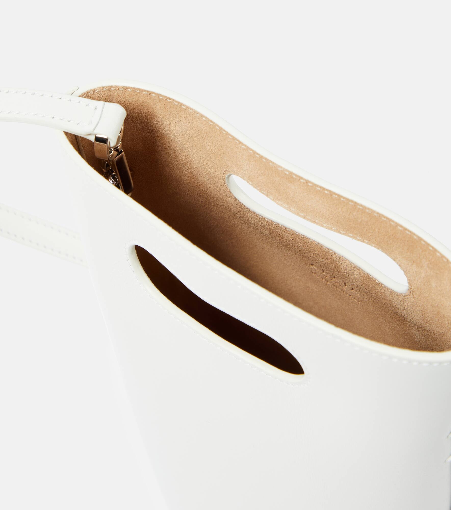 Folded Small leather tote bag - 3