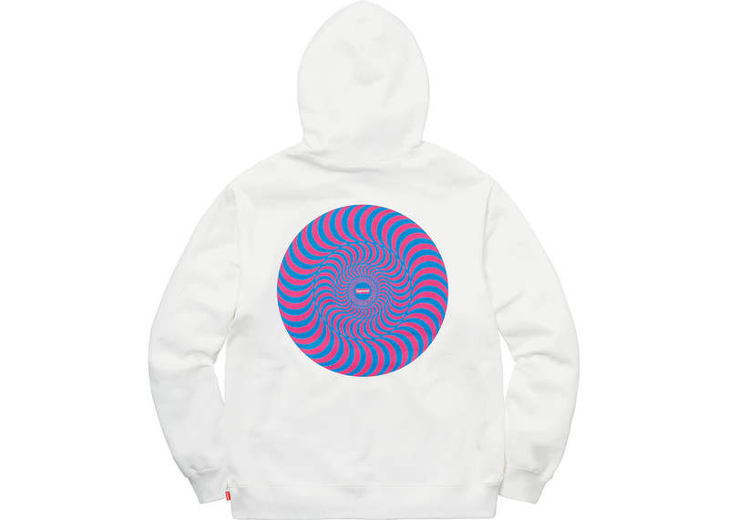 Supreme Supreme Spitfire Hooded Sweatshirt White outlook