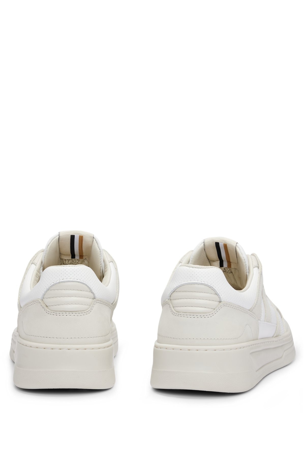 MIXED-MATERIAL TRAINERS WITH NUBUCK AND LEATHER - 5