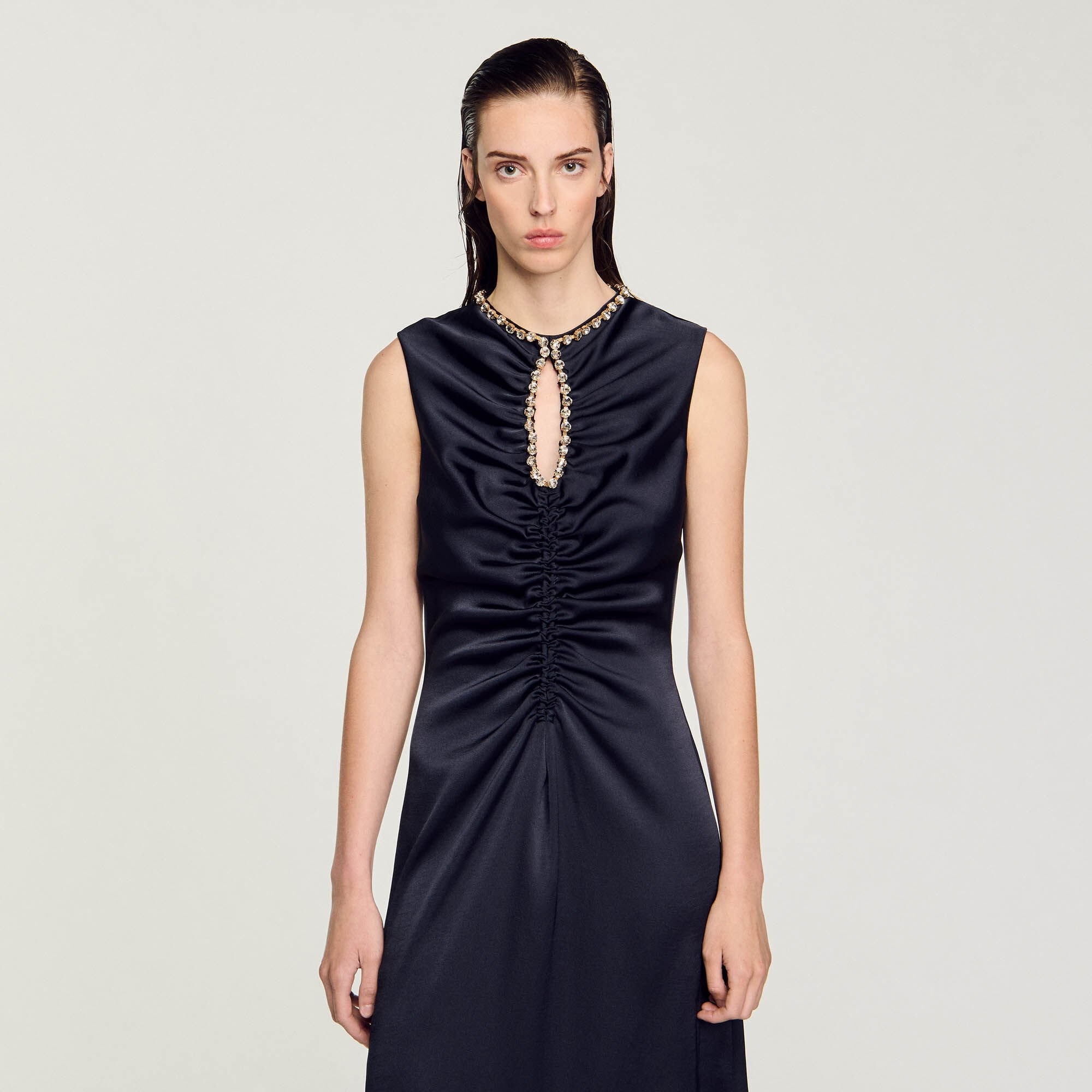 RHINESTONE MIDI DRESS - 5