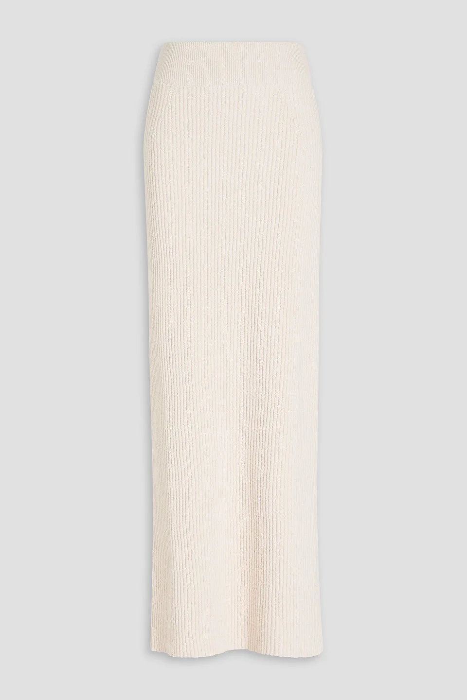 Ribbed cotton-blend maxi skirt - 1