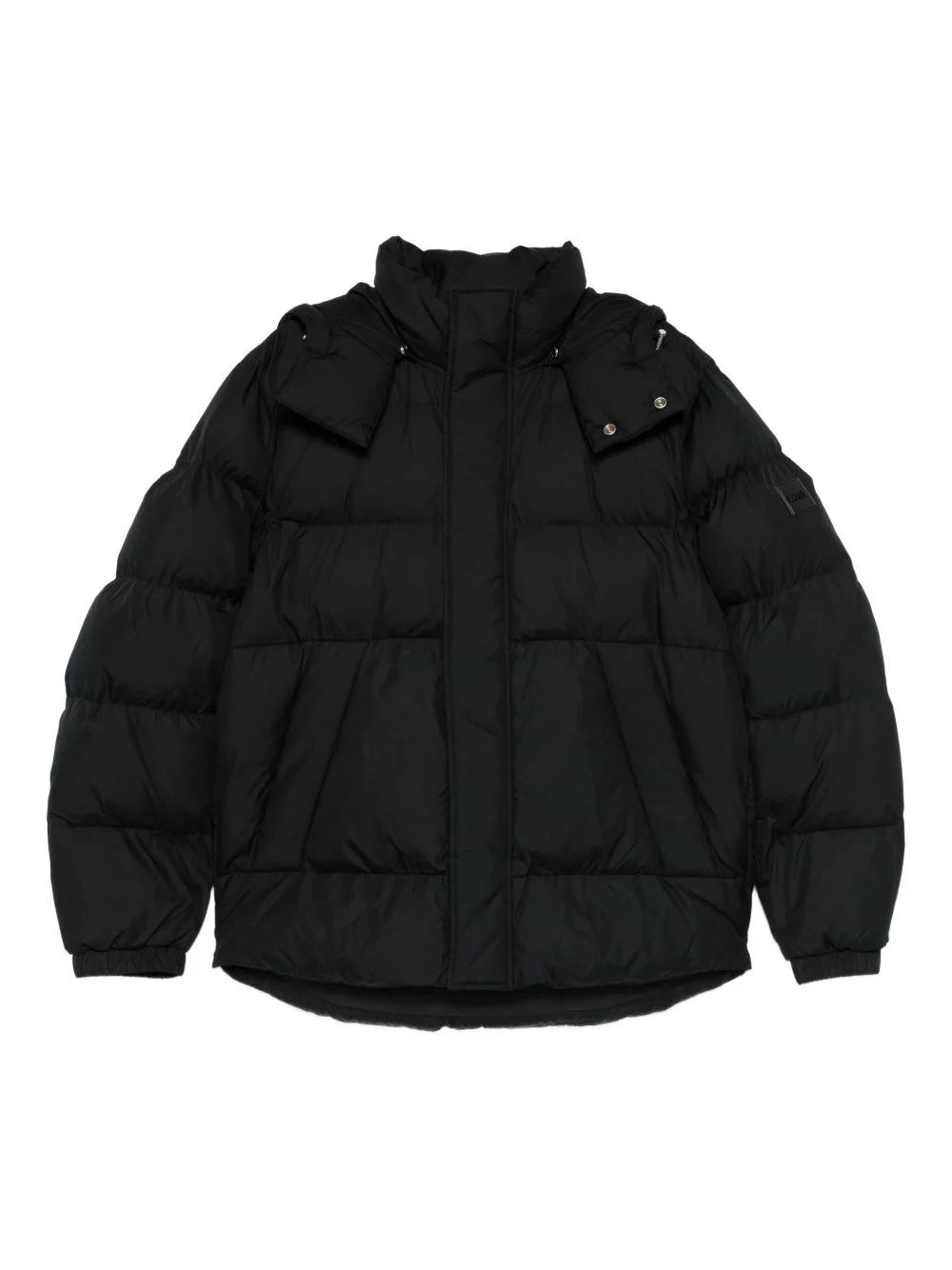 hooded quilted jacket - 1