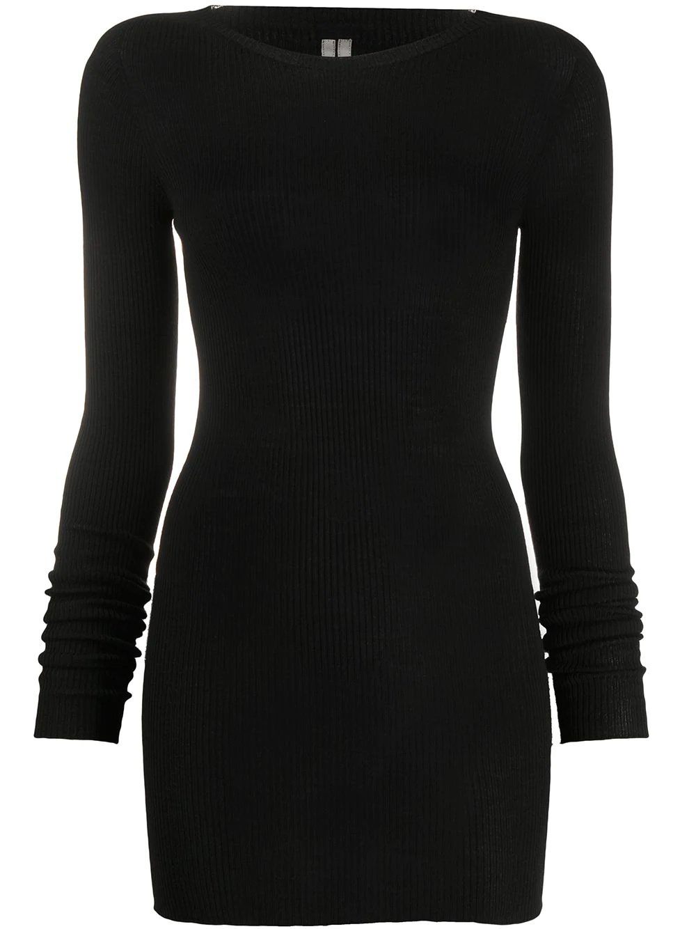 ribbed knit mid-length jumper - 1