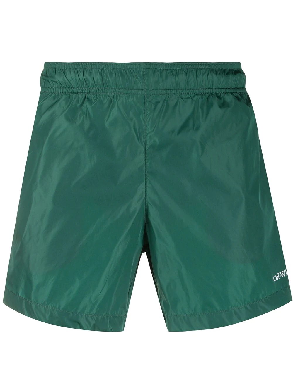 logo print swim shorts - 1