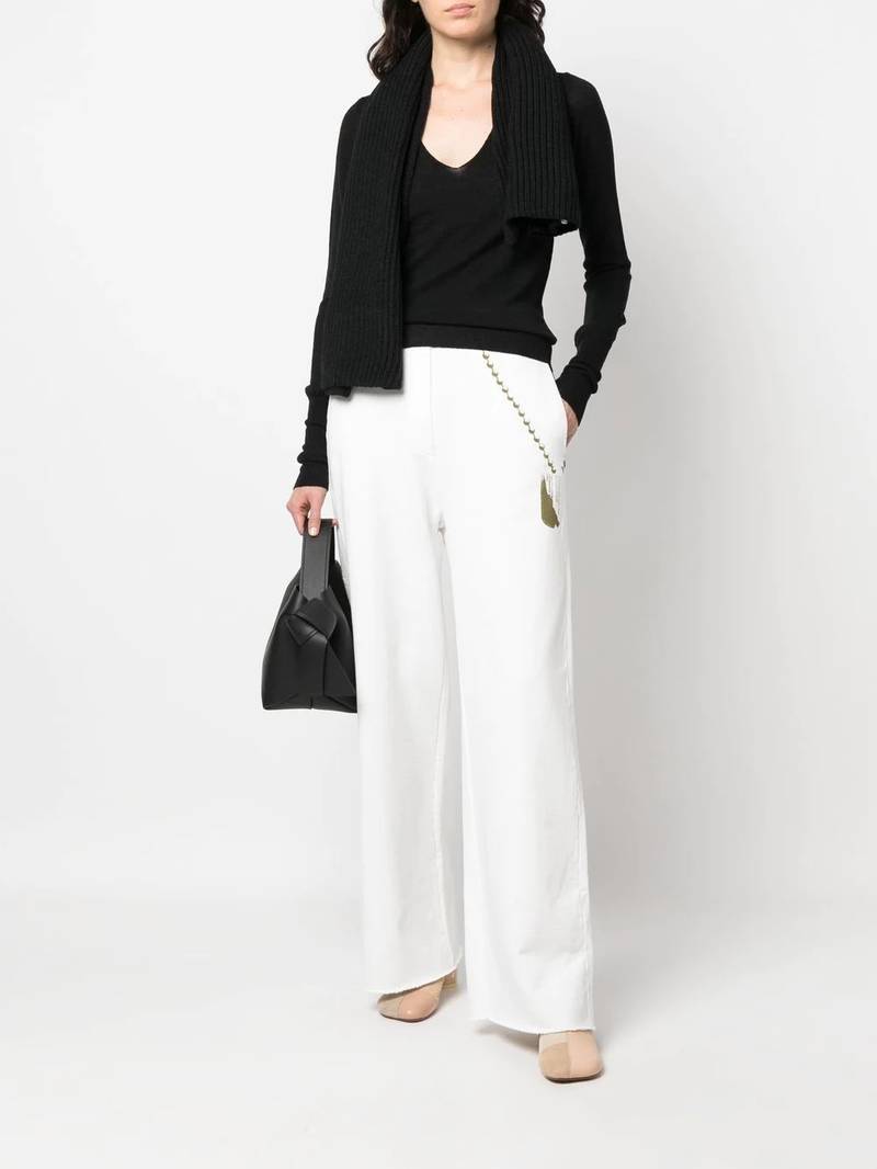 MM6 Maison Margiela scarf-collar detail jumper outlook