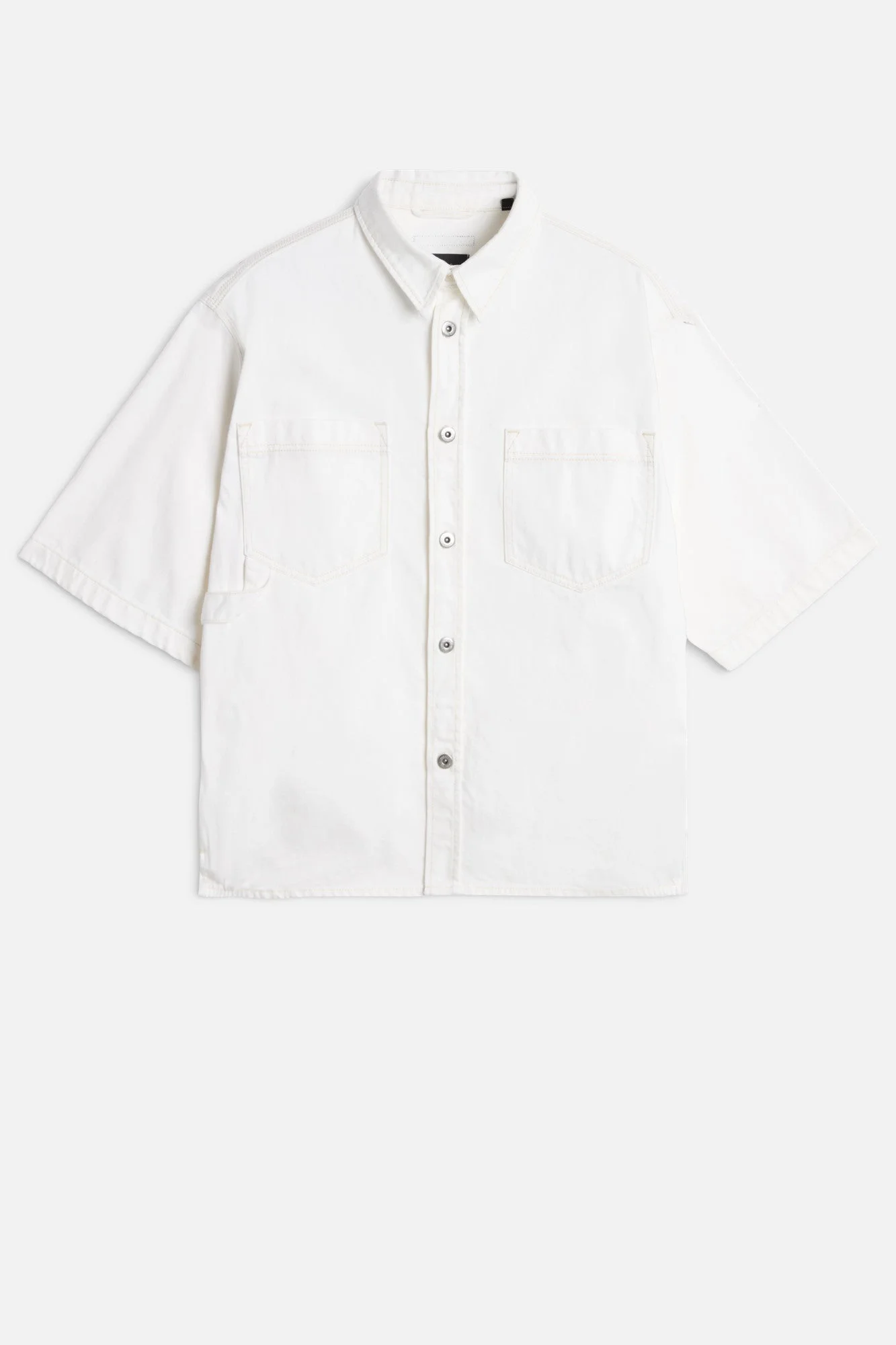 SHORT SLEEVE OVERSHIRT in Denim Salty - 1
