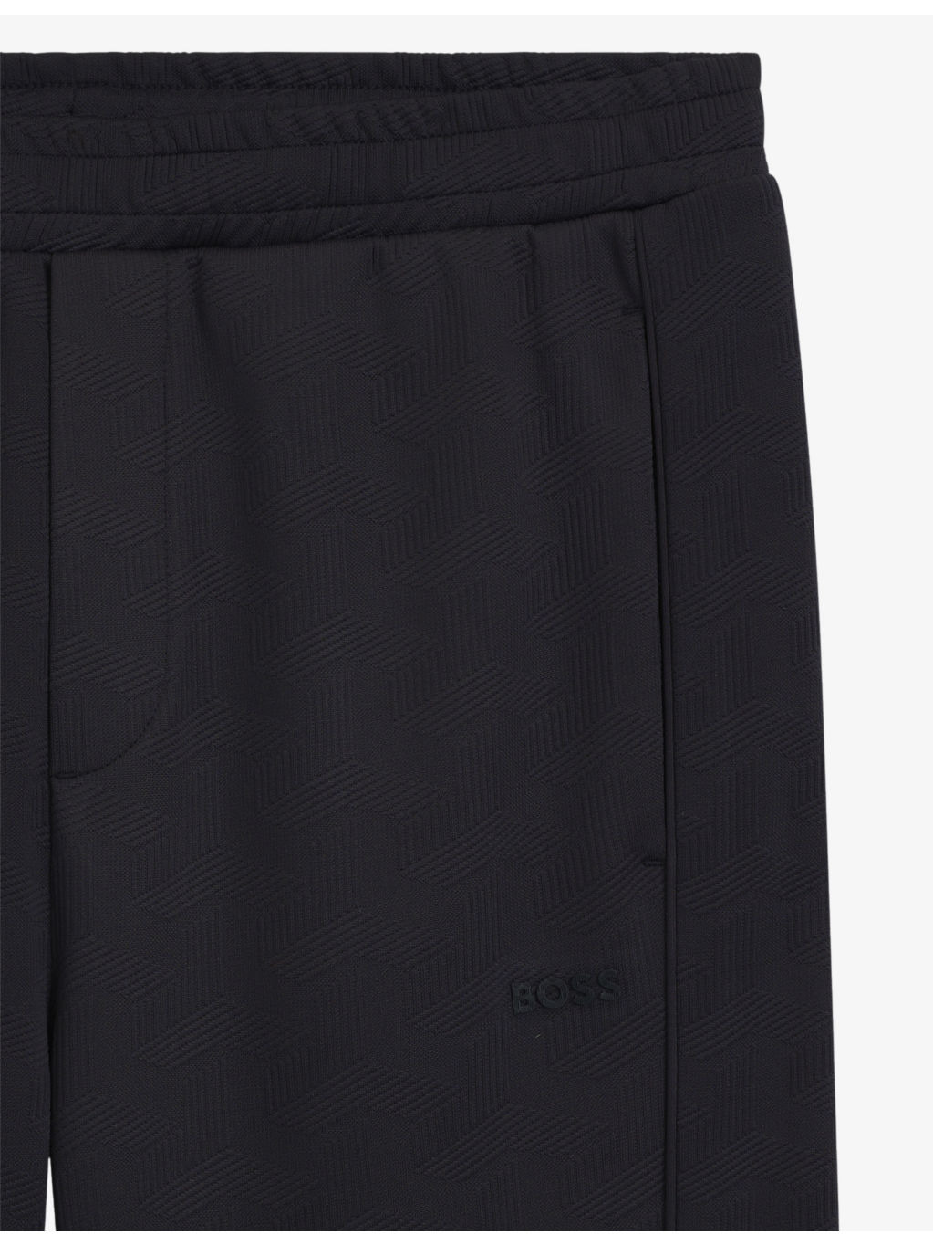 Jacquard-Pattern Elasticated-Waist Jersey Jogging Bottoms - 6