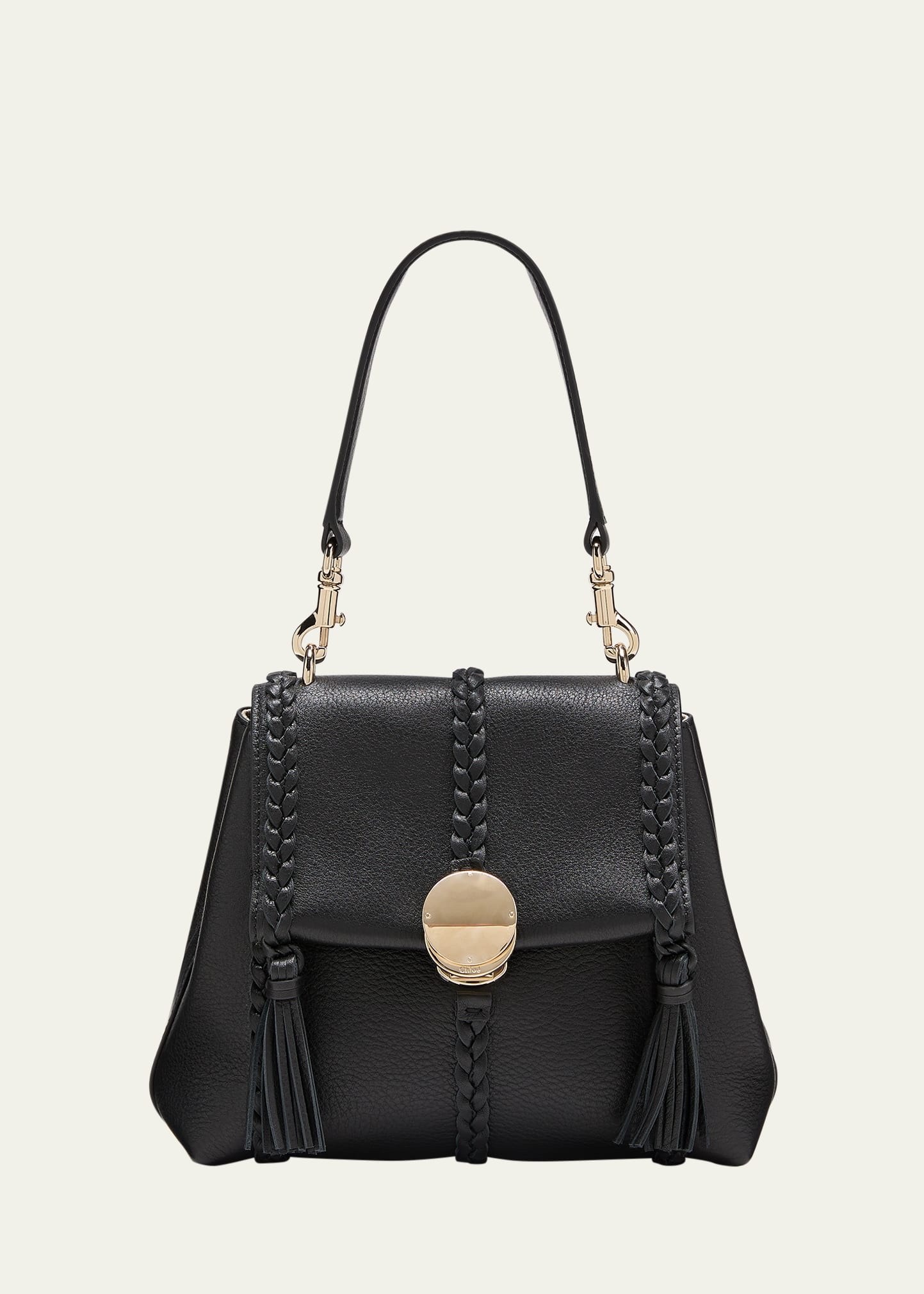 Penelope Small Tassel Leather Top-Handle Bag - 1