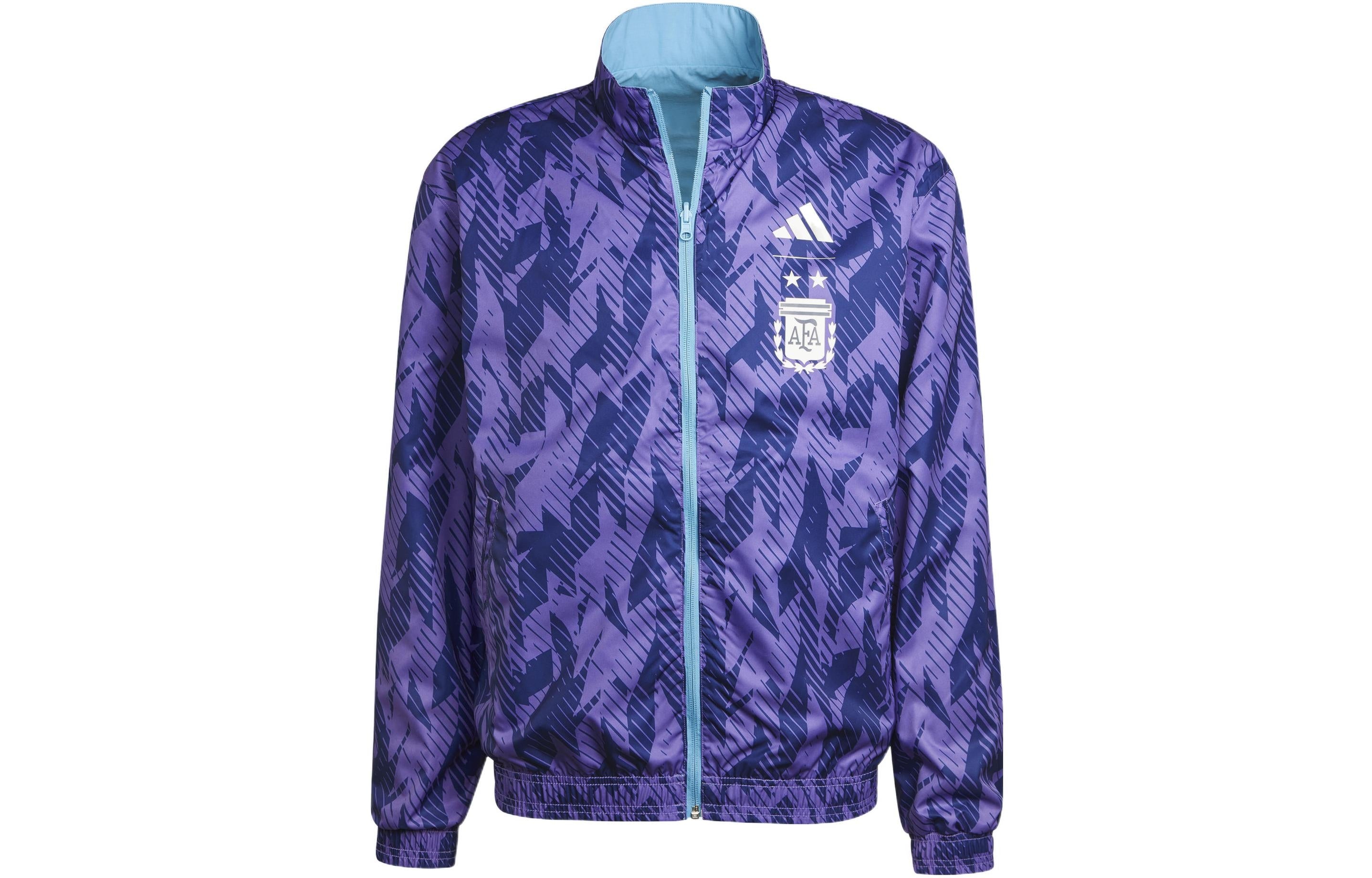 adidas Argentina Anthem Jacket Men's Sports Soccer Running Top Light Blue HF3948 - 2