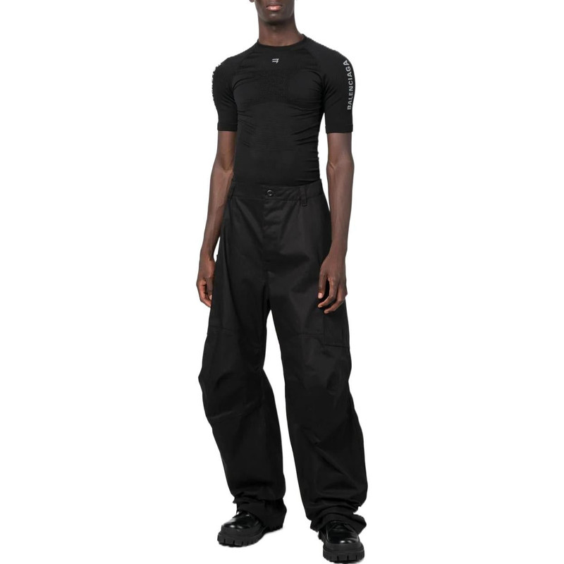 BALENCIAGA Balenciaga Sporty B Crewneck Athletic Top 'Black' 7196624C9B41000 outlook