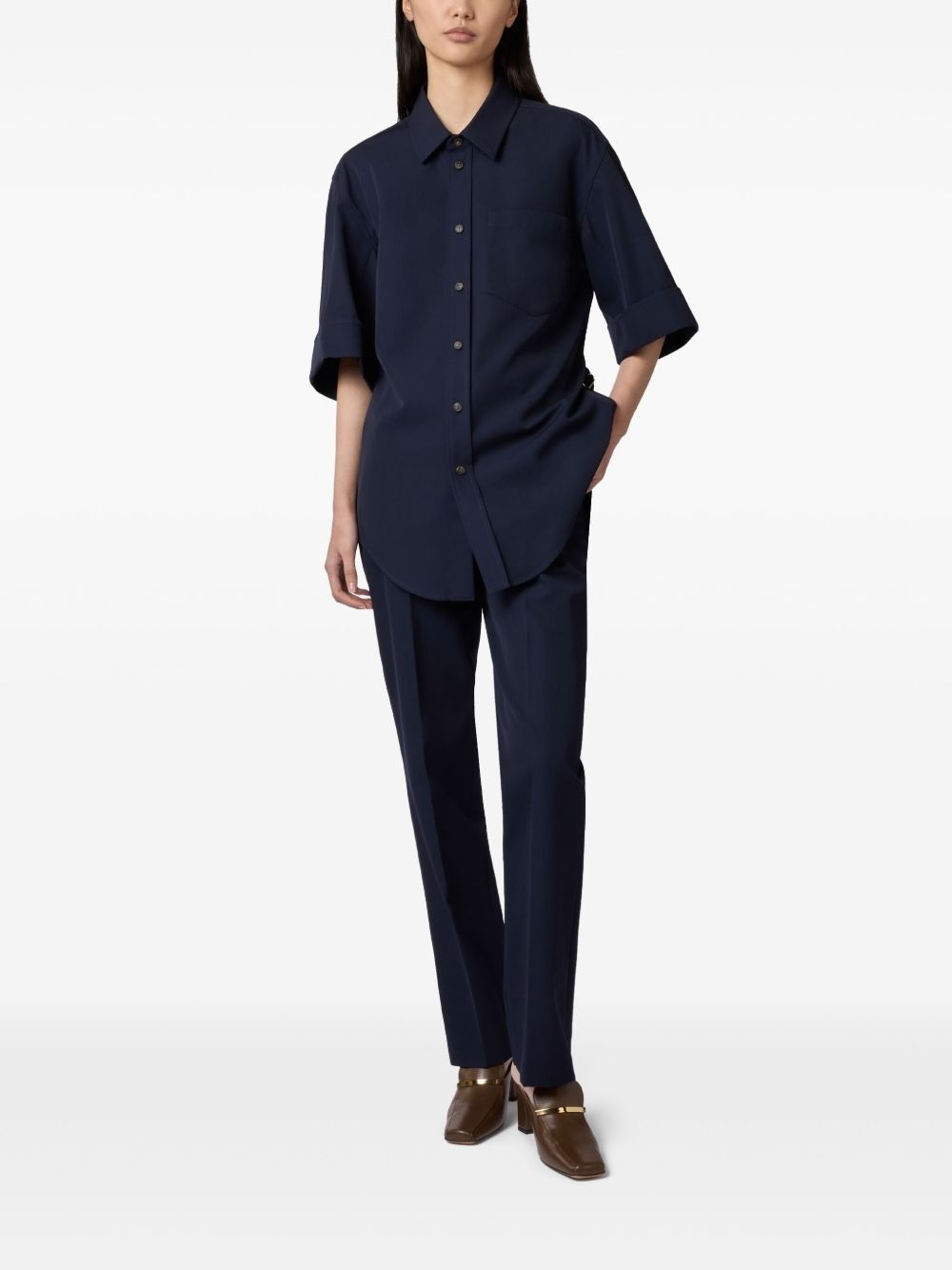 belted shirt - 2