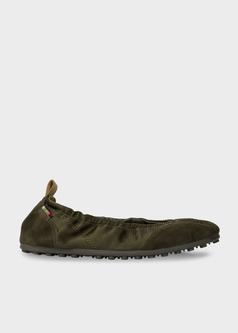 Women's Khaki 'Laguna' Ballet Flats 1