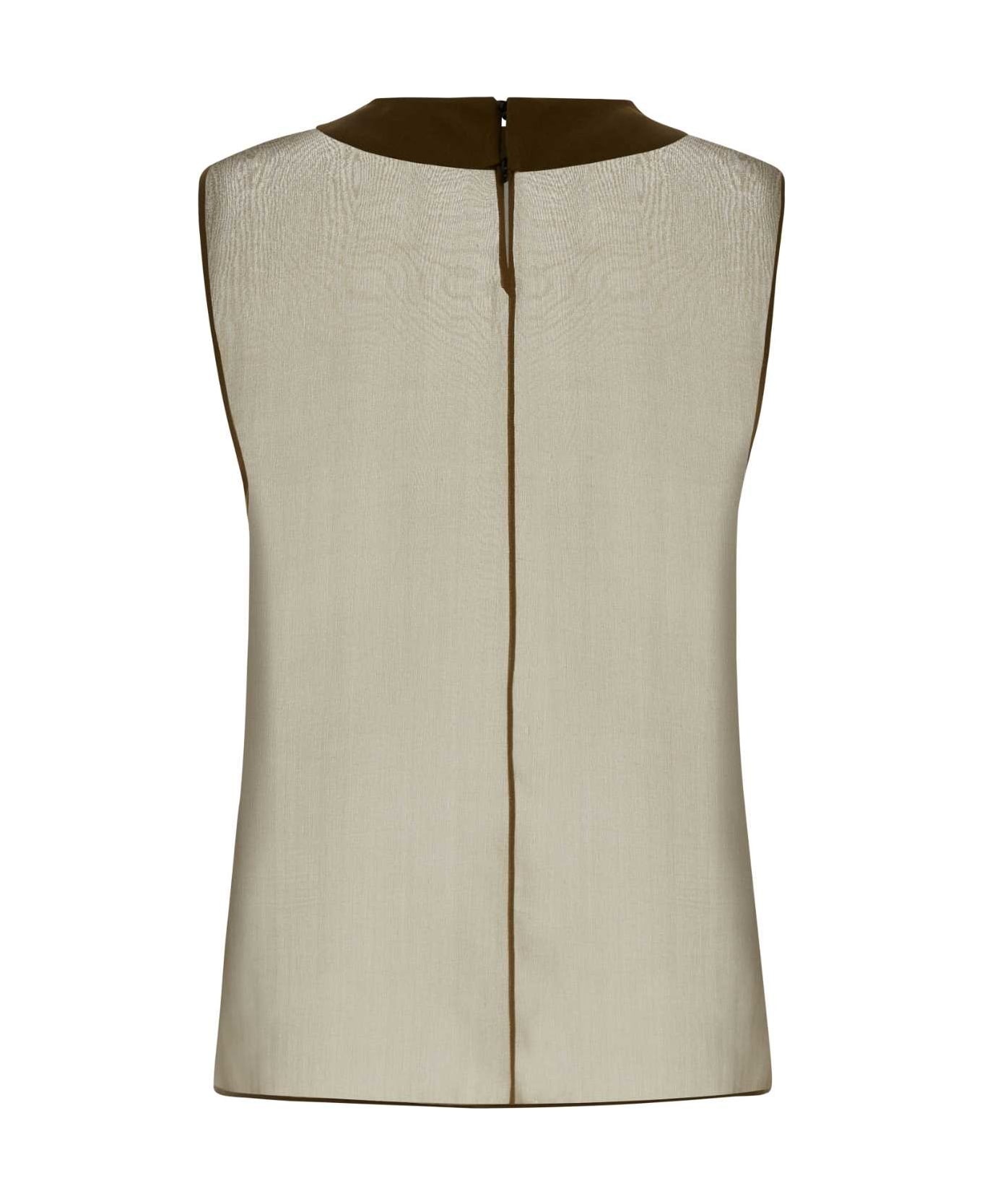 Khaki Muslin Top - 2