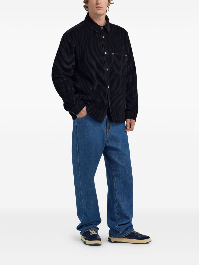 Roberto Cavalli zebra-print chest-pocket shirt outlook