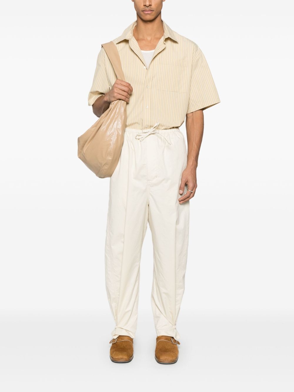 drawstring straight trousers - 2
