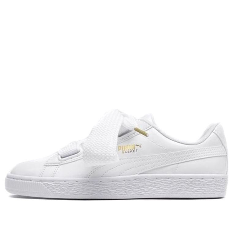 (WMNS) PUMA Basket Heart Patent 'White' 363073-02 - 1