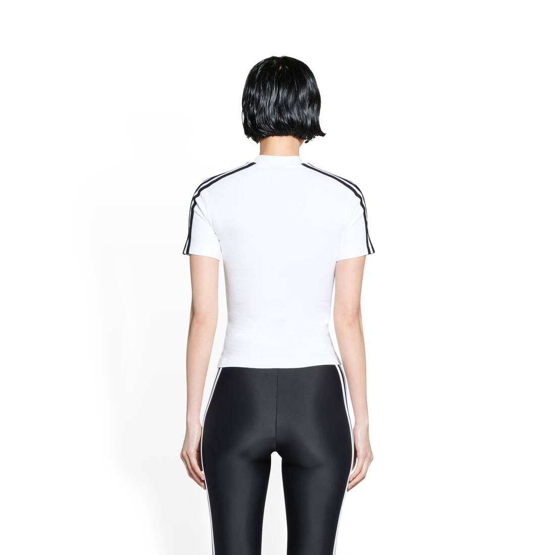 Women's Balenciaga / Adidas Shrunk T-shirt in White - 4