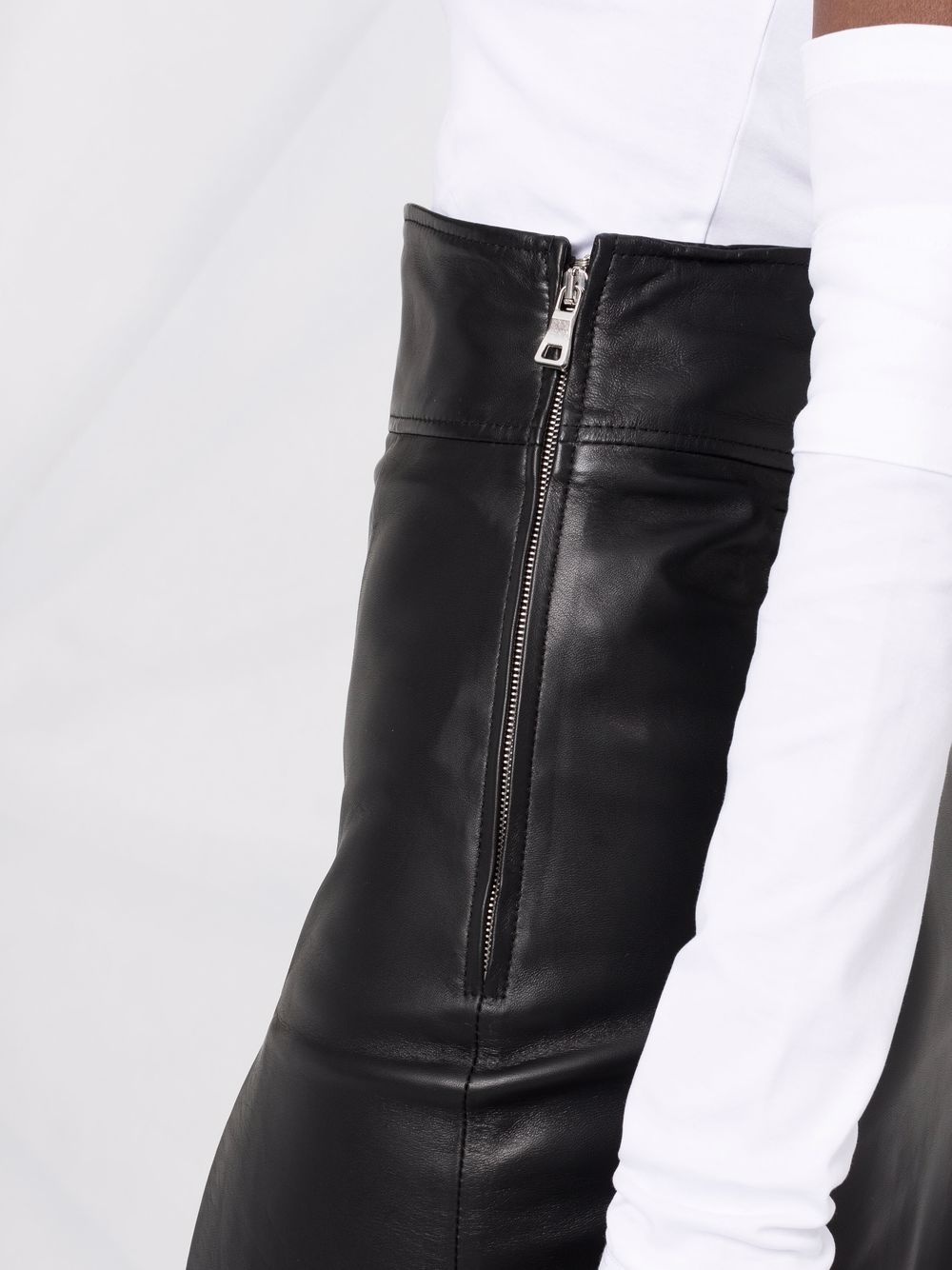 Laura leather pencil skirt - 3