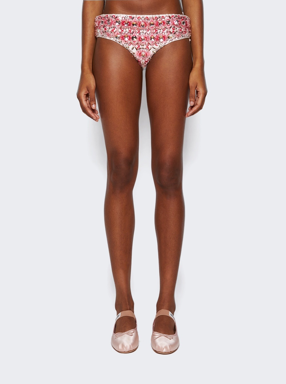 Embroidered Silk Bottoms Opal - 3