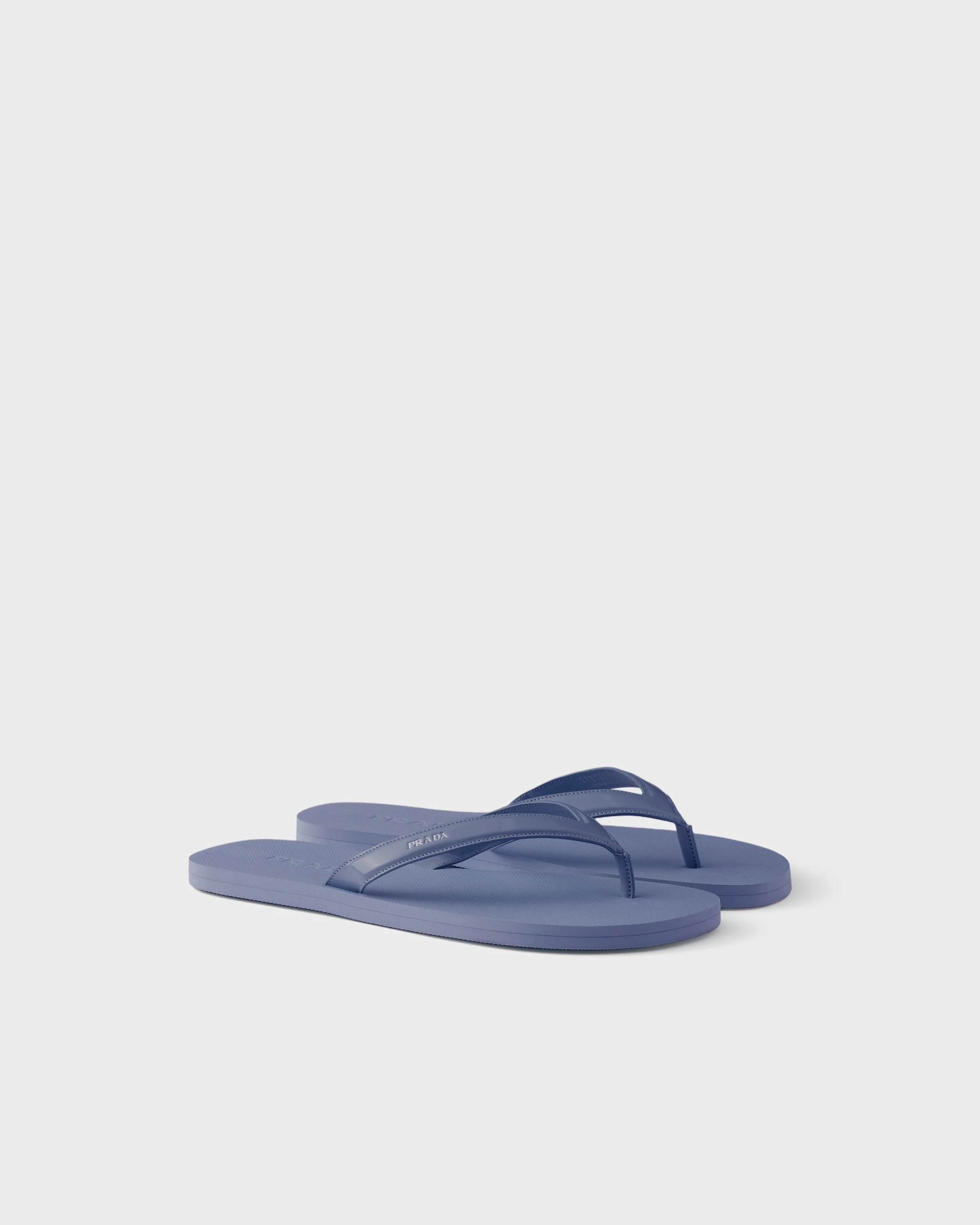 Brushed leather flip-flops - 1