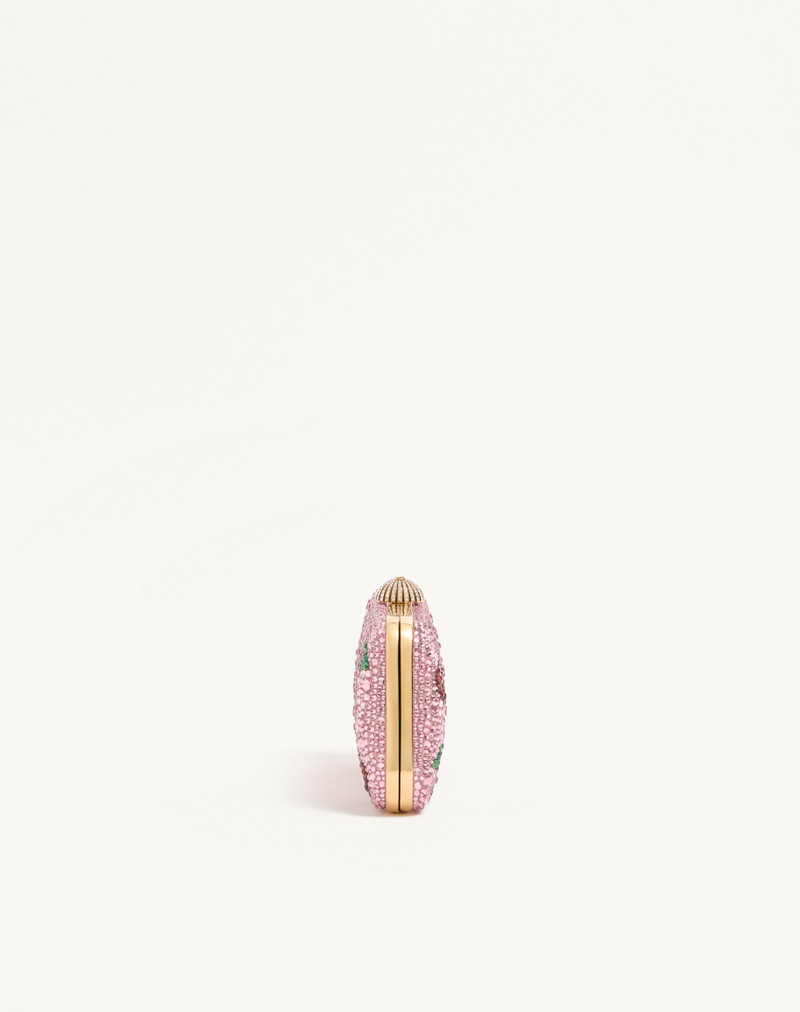 VALENTINO GARAVANI CARRY SECRETS MINAUDIERE WITH CHERRYFIC RHINESTONE MOTIF 4