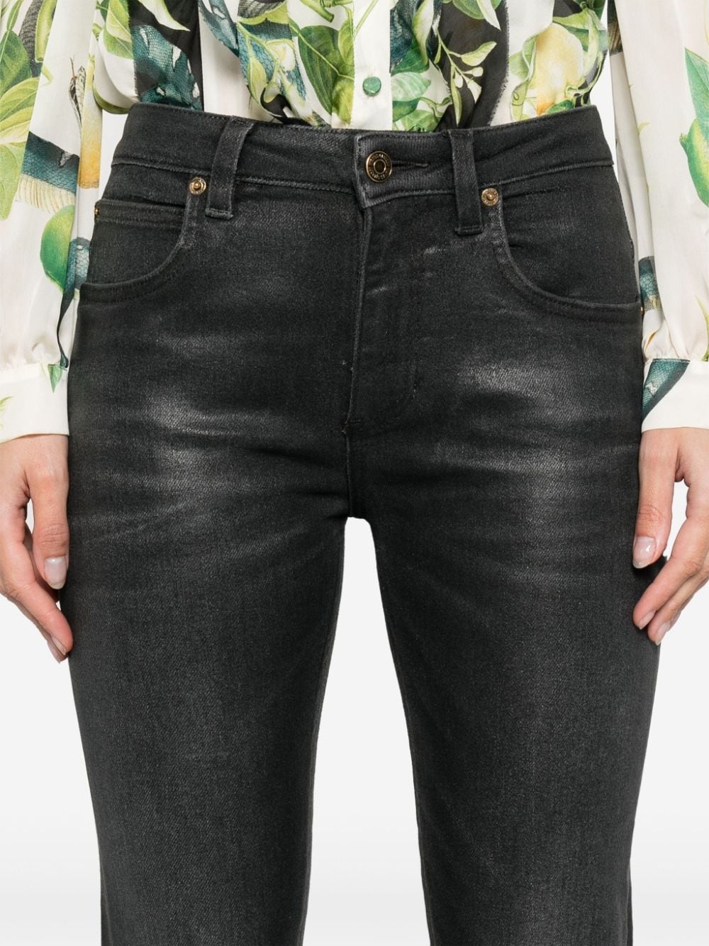 mid-rise skinny jeans - 5