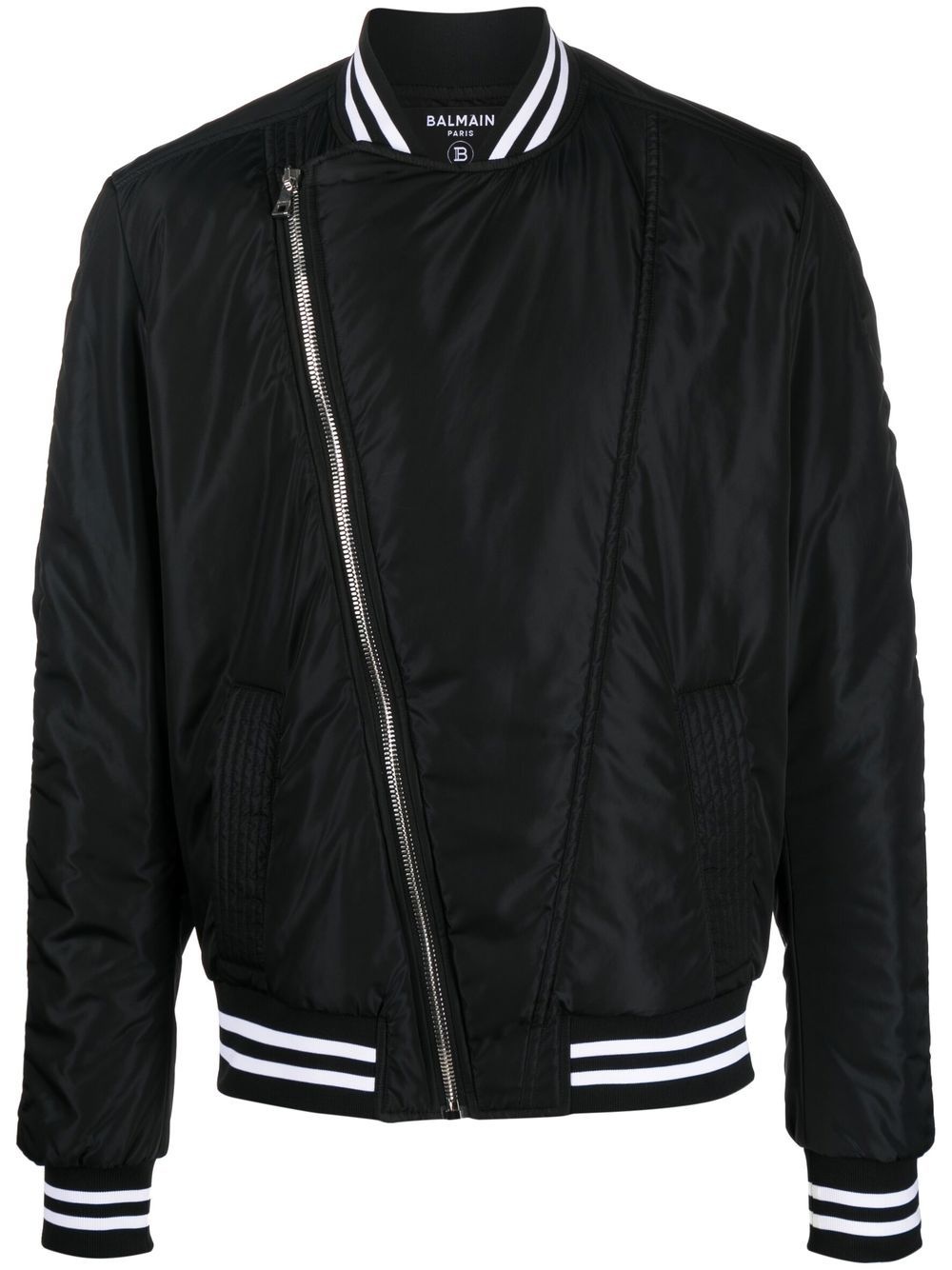 logo-print bomber jacket - 1