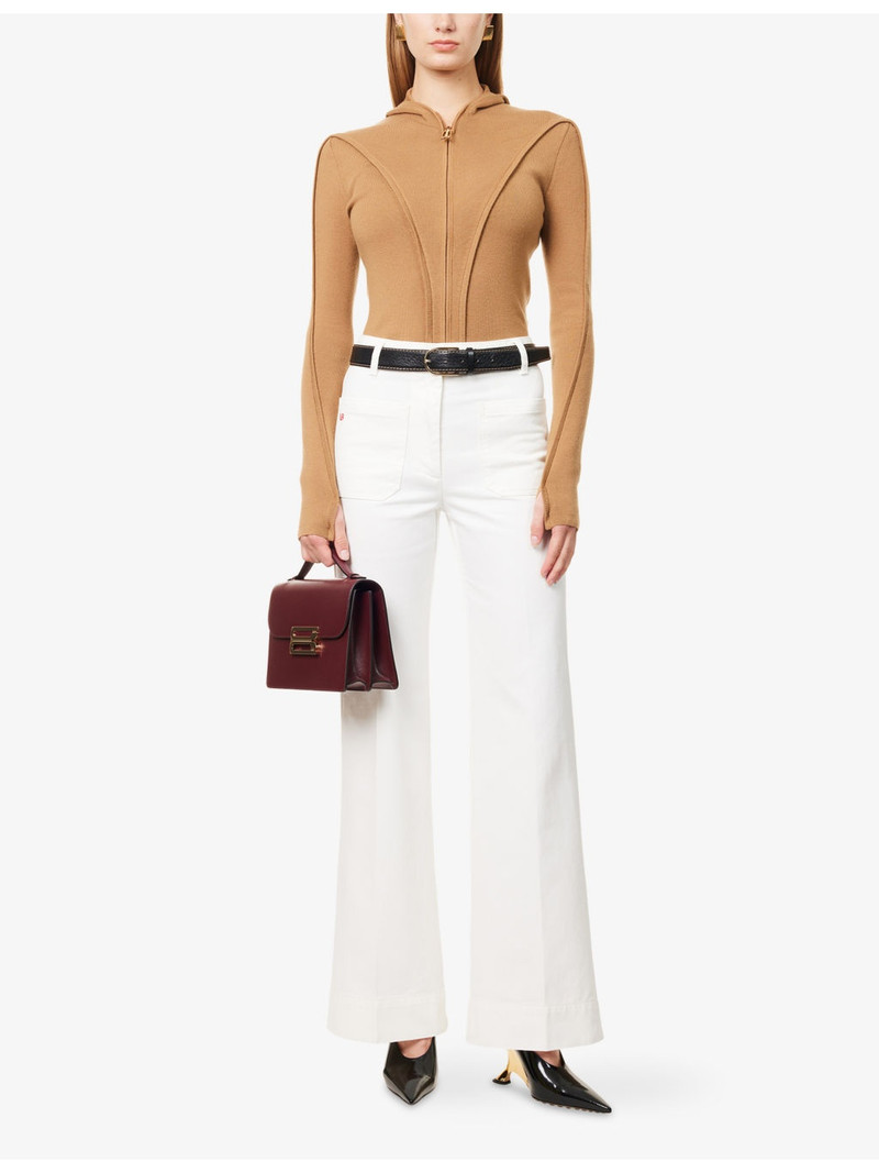 Victoria Beckham Alina Flared-Leg Denim Jeans outlook