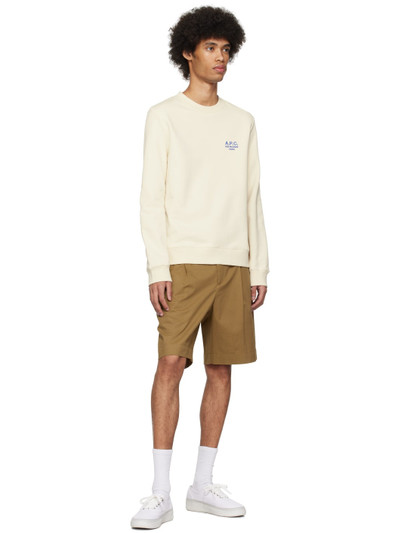 A.P.C. Tan Pleated Shorts outlook