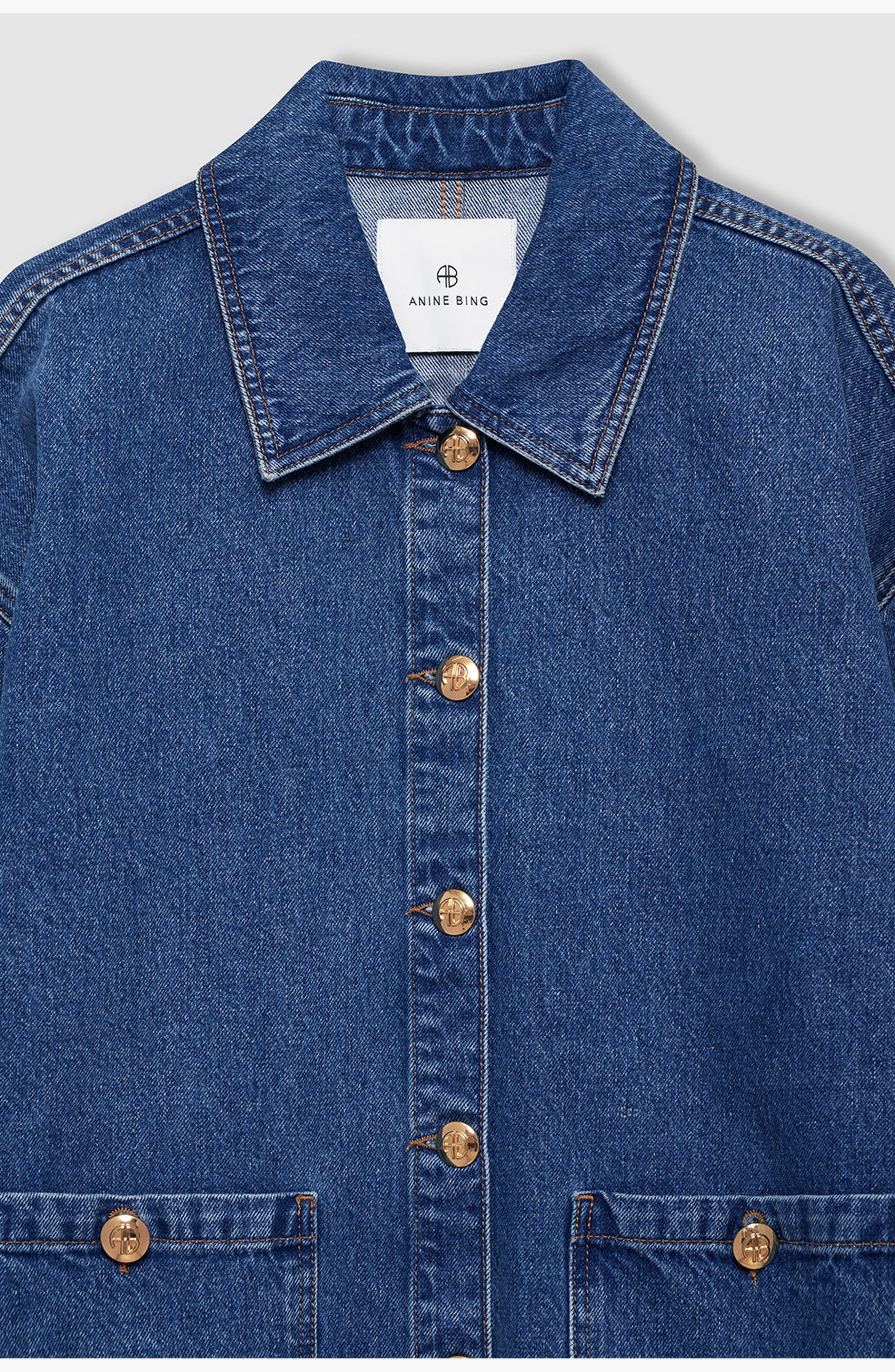 ANINE BING Luca Jacket in Clean Indigo Denim at Nordstrom - 3