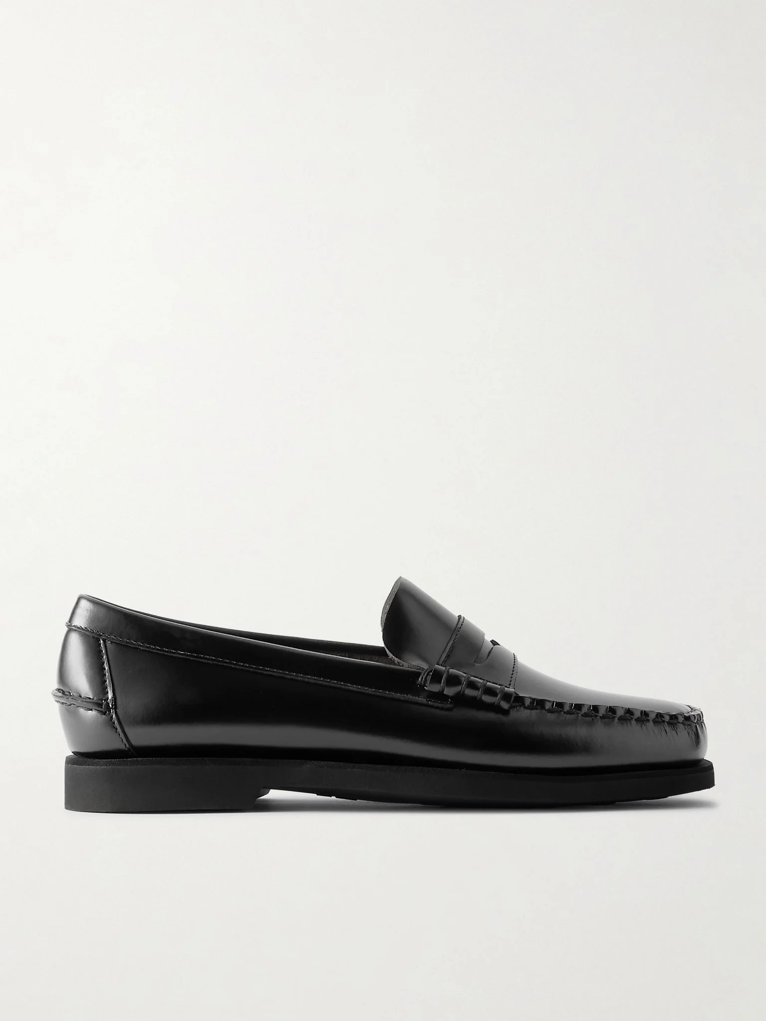 Dan Polaris Leather Penny Loafers Black - 1