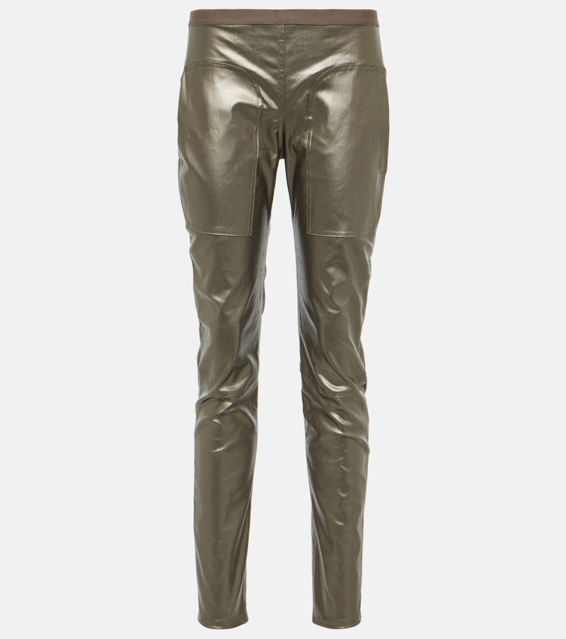 slim-cut stretch-cotton trousers - 1