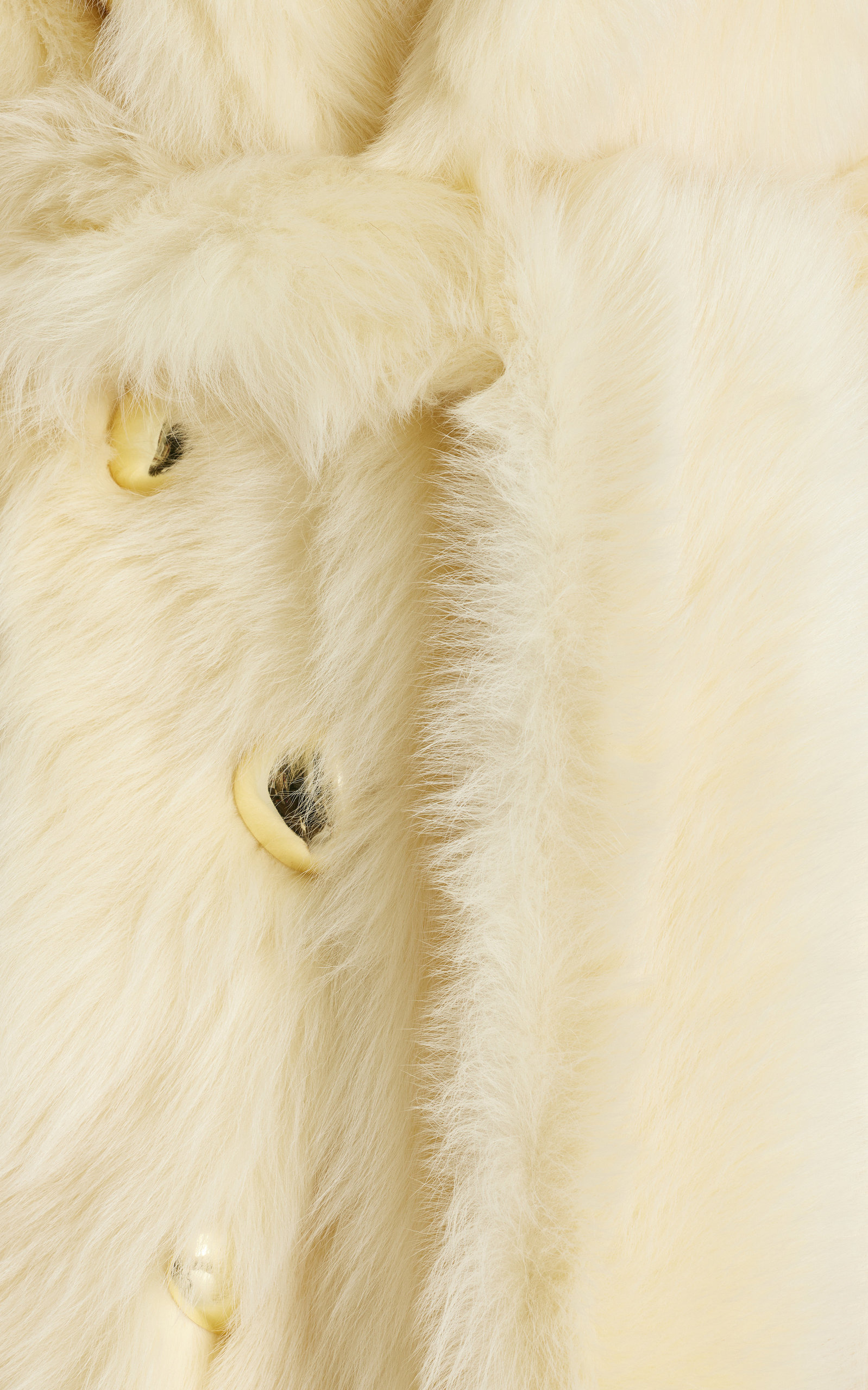 Embellished Shearling Coat neutral - 5