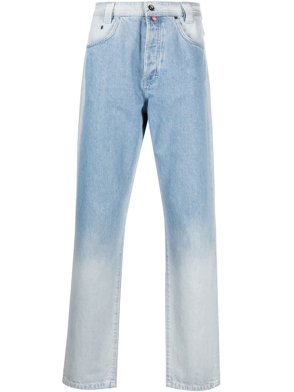 gradient-effect straight-leg jeans - 1