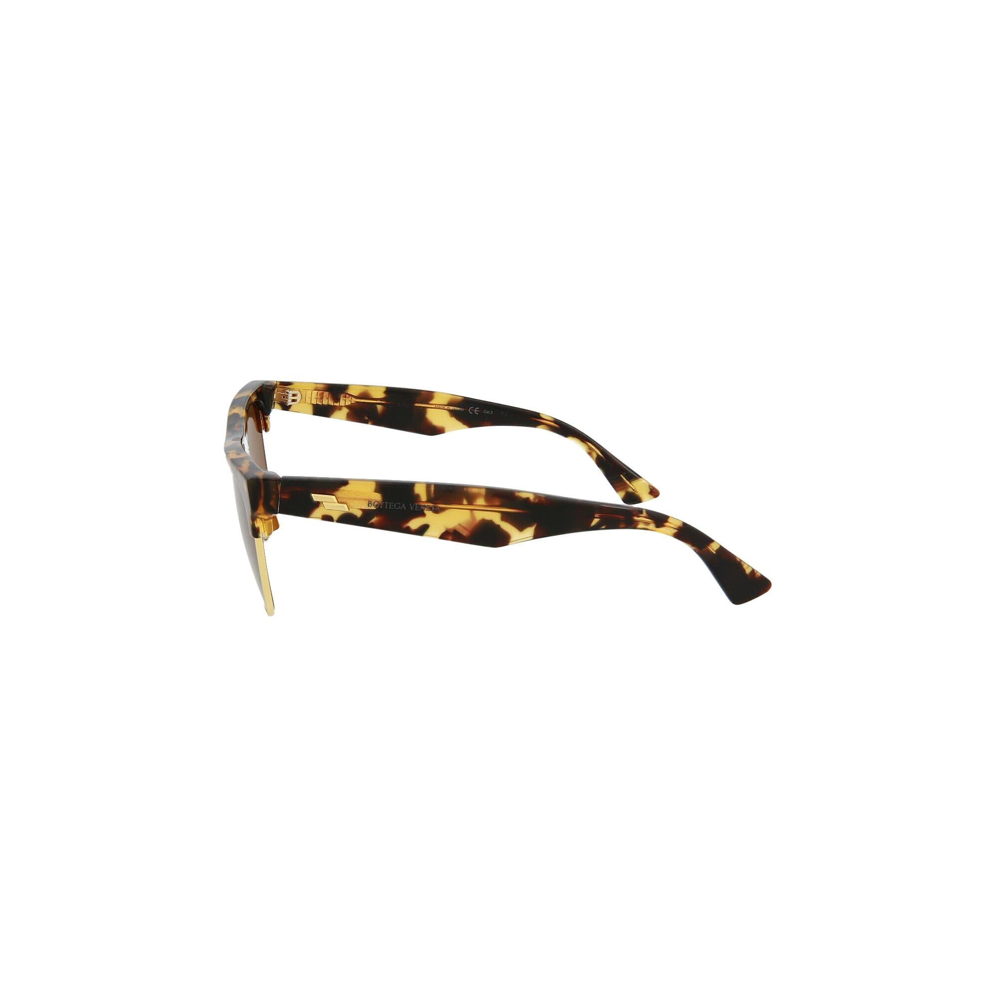 Bottega Veneta Half Frame Sunglasses 'Havana/Brown' - 2