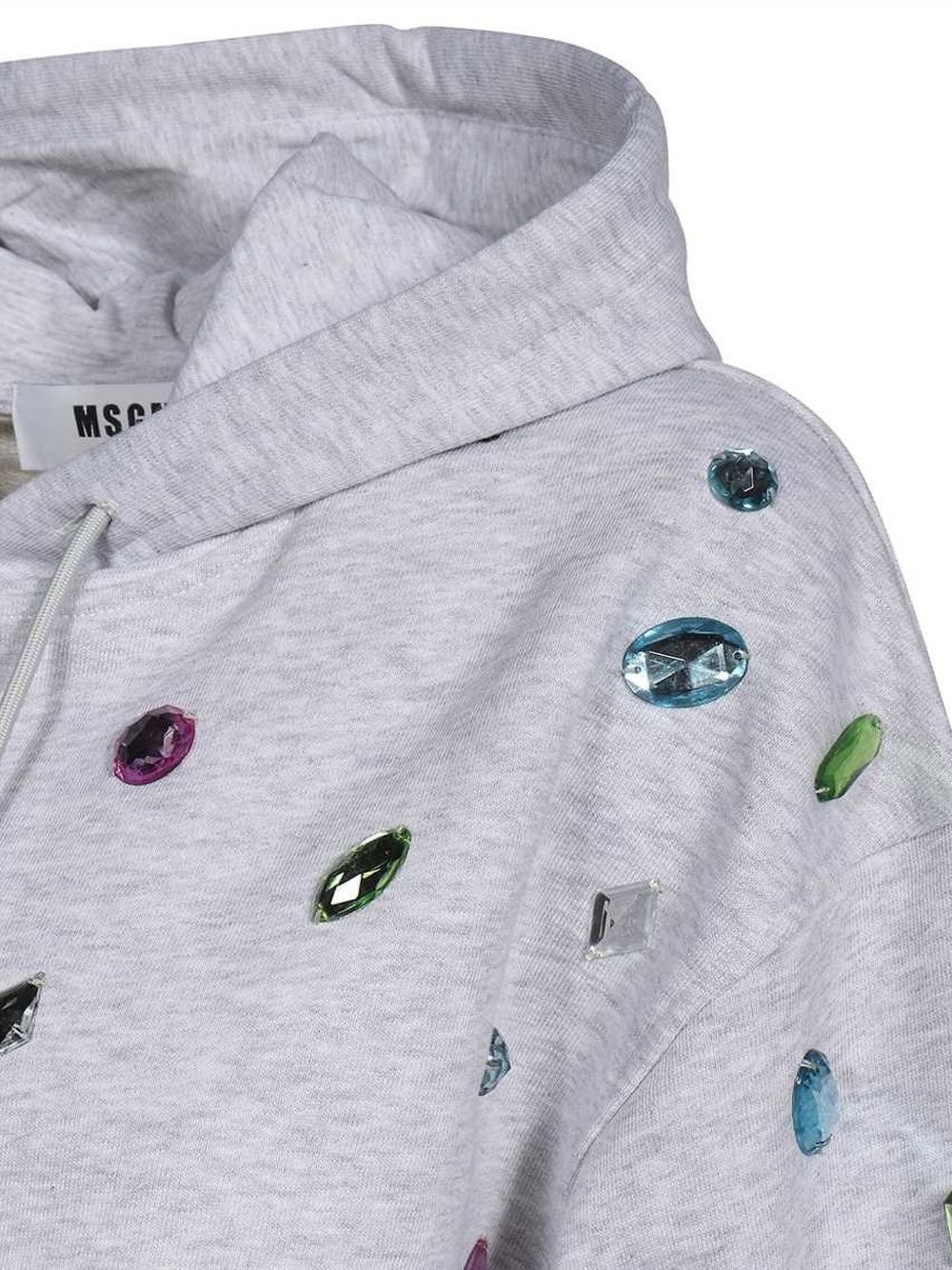 crystal-embellished hoodie - 3