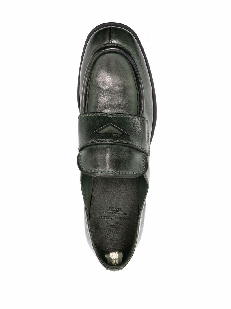 high-shine leather loafers 4