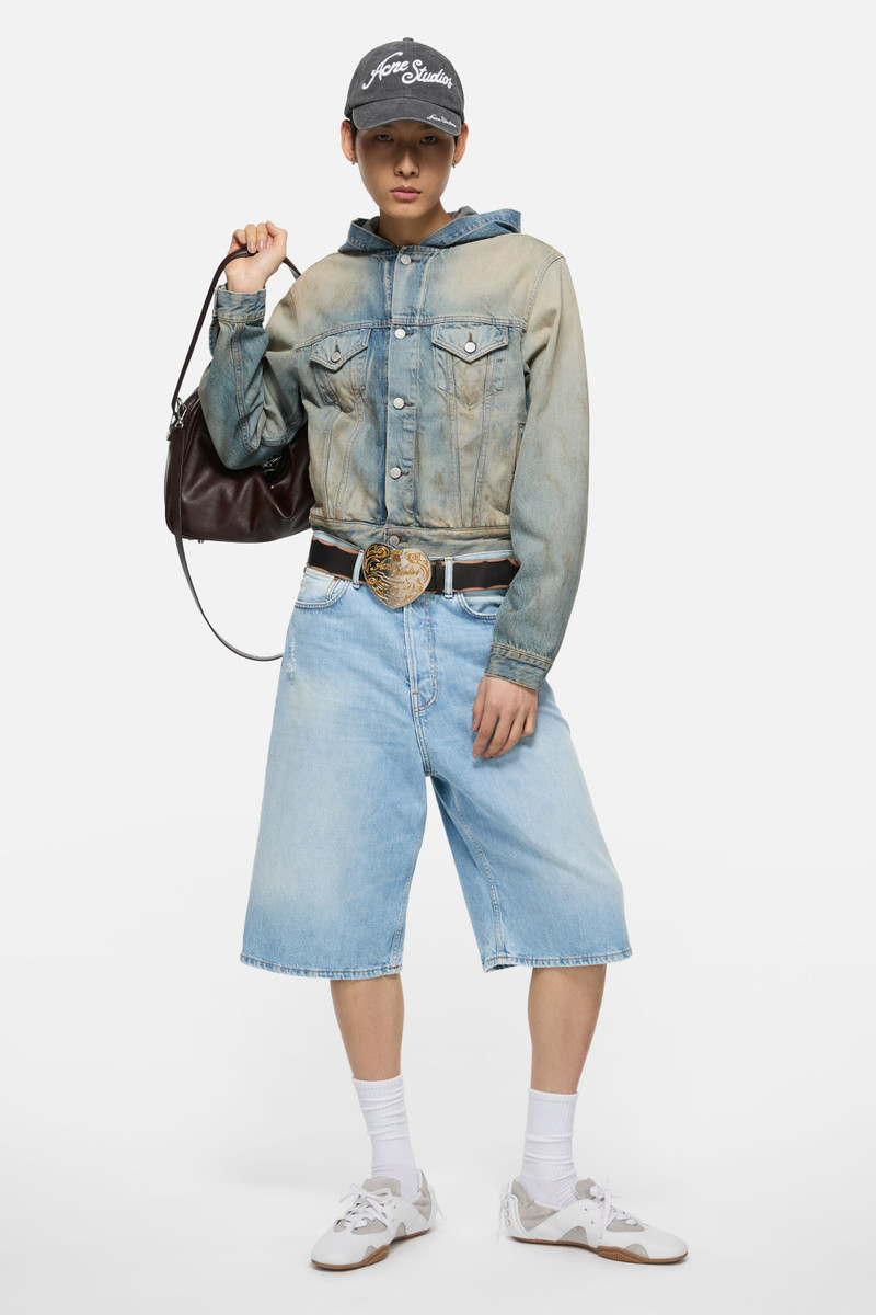 Acne Studios Denim shorts - Loose fit - Light blue outlook