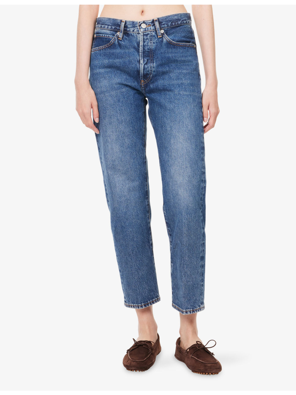 The Vertical Crop Straight-Leg Denim Jeans - 3