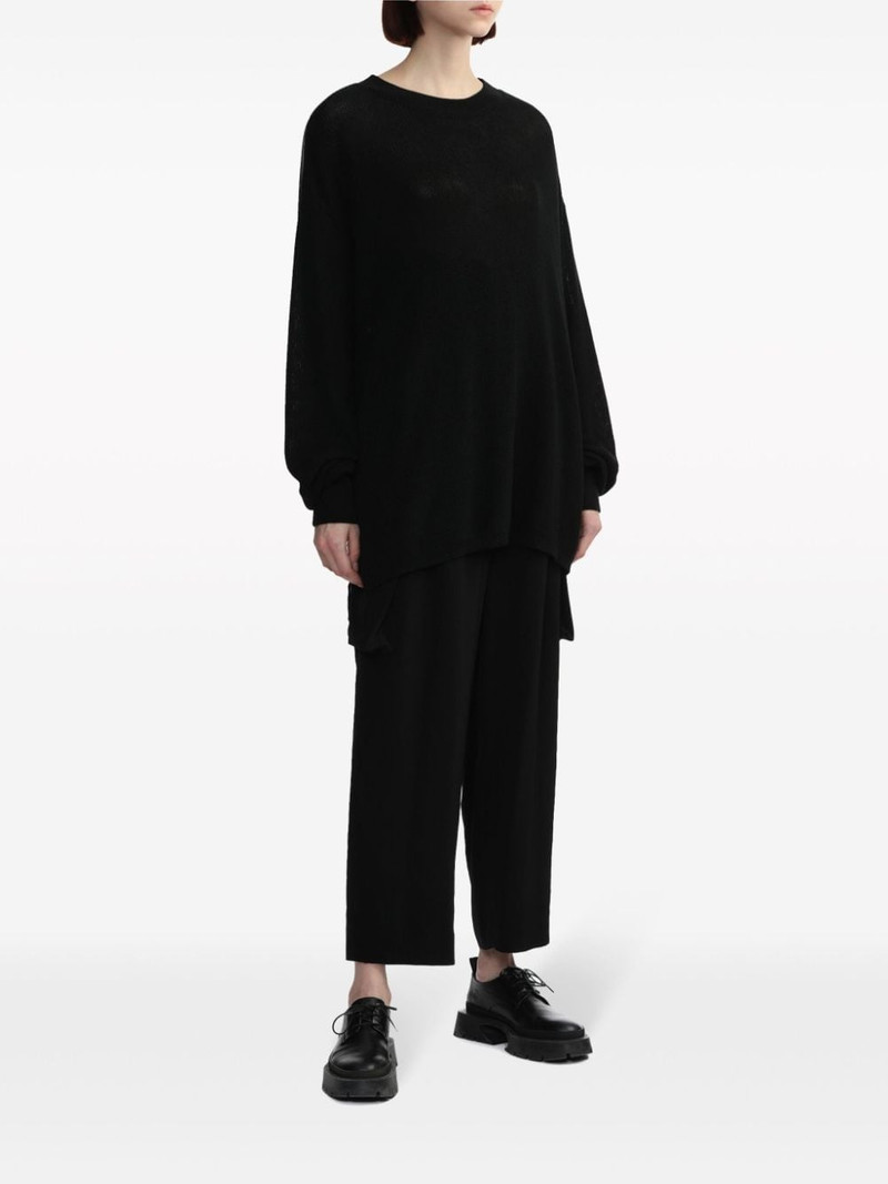 Y's pleated high-waisted cargo trousers outlook