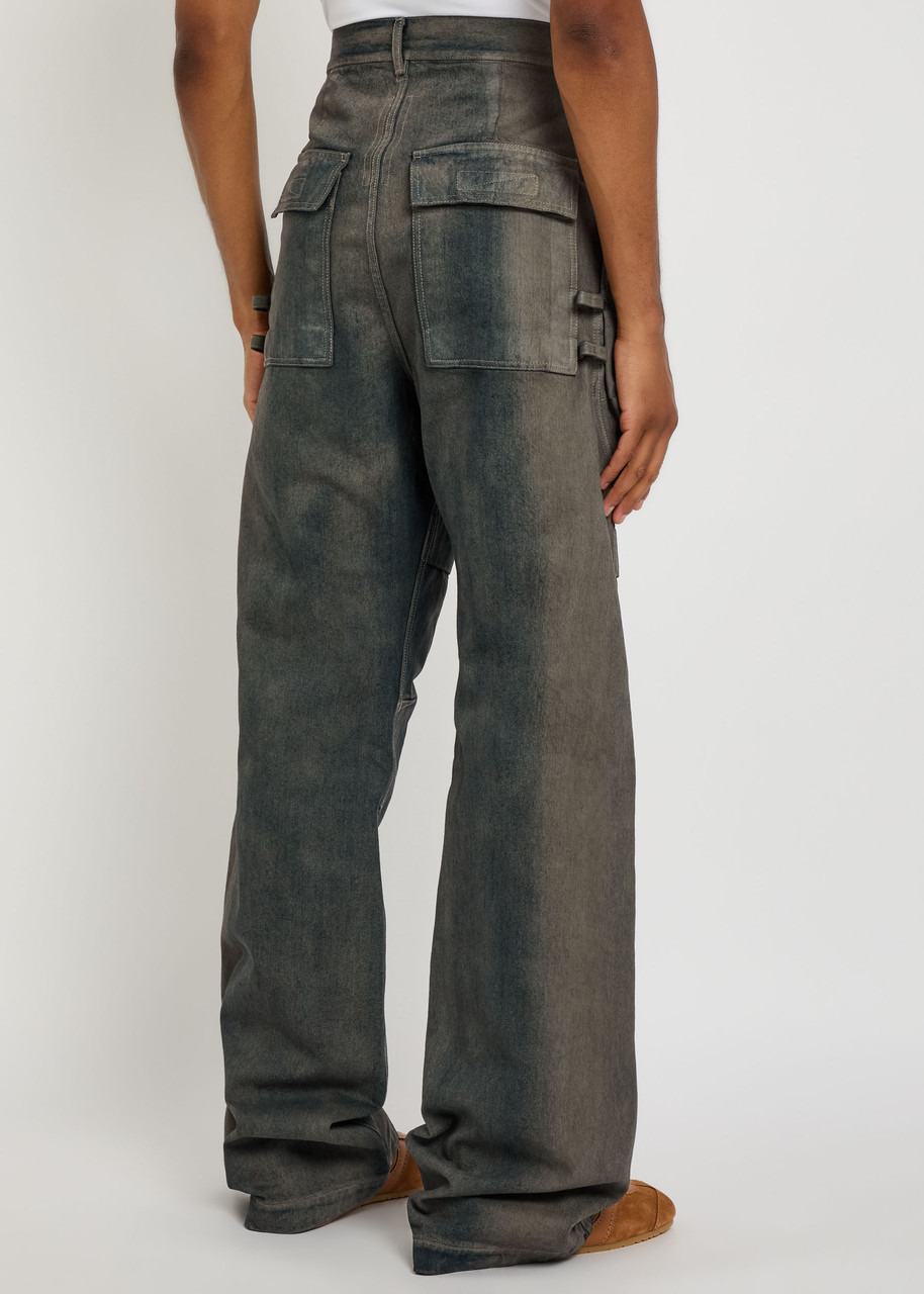 Rick Owens Stefan Panelled Denim Cargo Trousers - 3