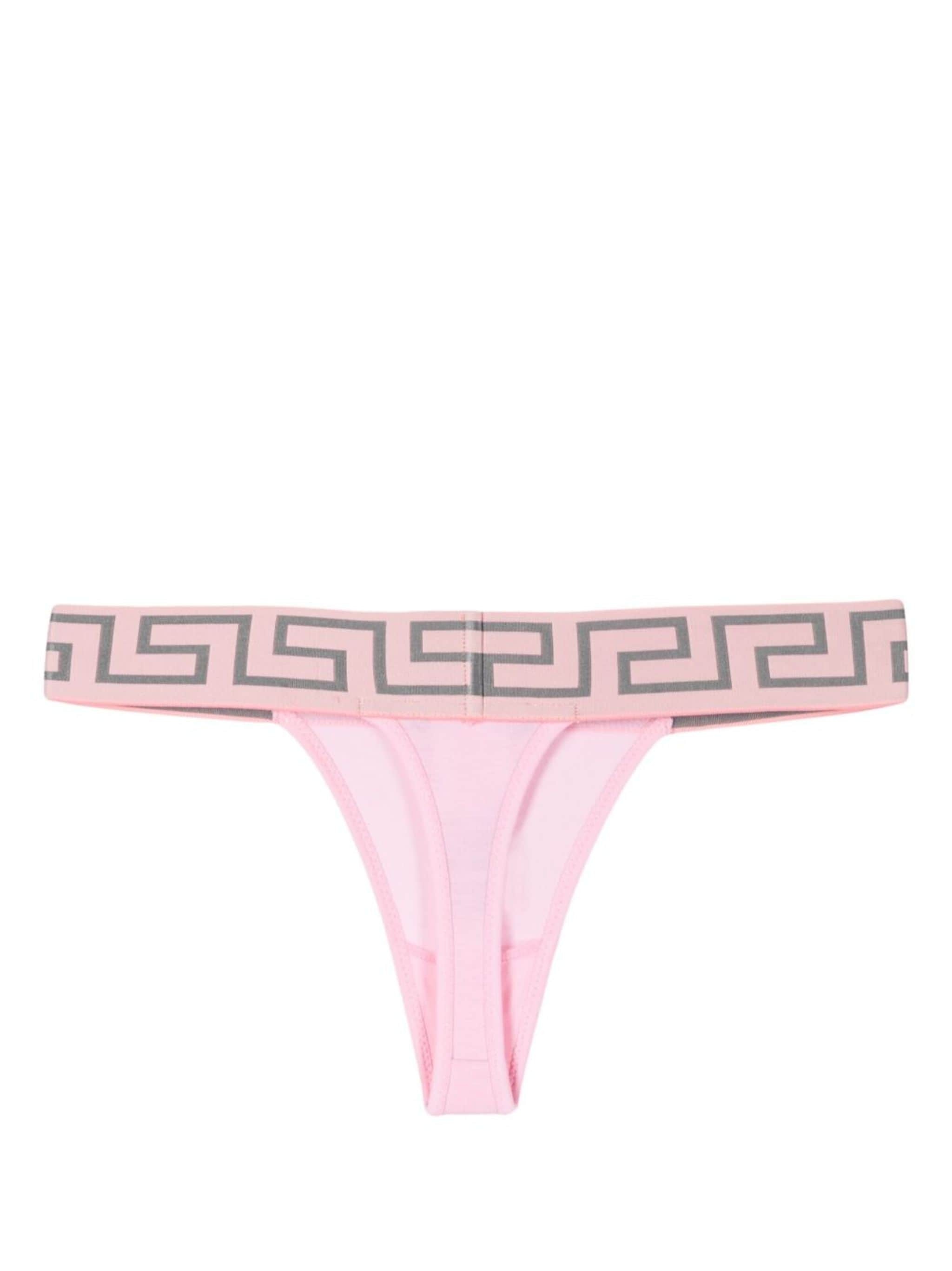 Gerca-patterned waistband thong - 2