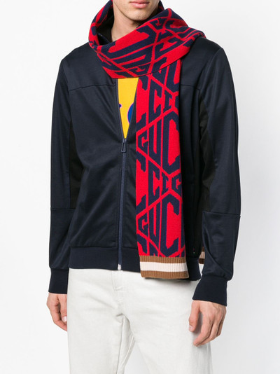 GUCCI logo printed scarf outlook