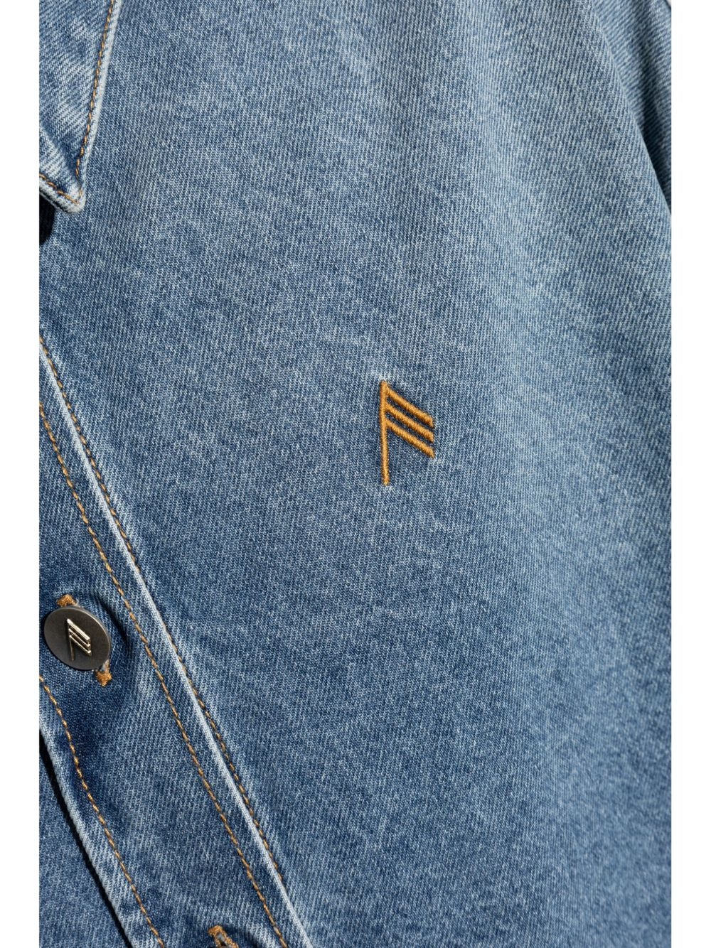 The Attico Women Denim Cotton Shirt - 4