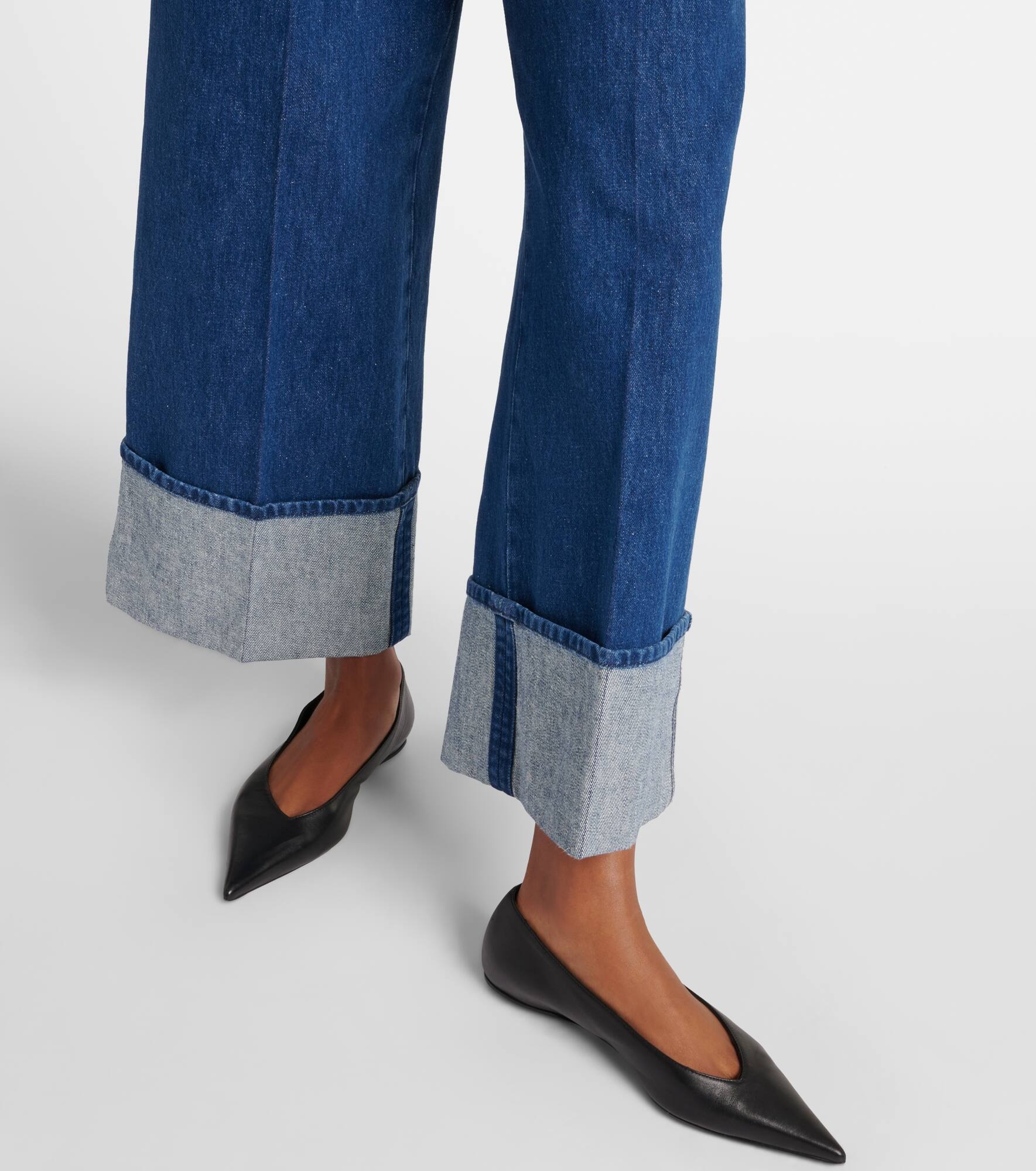 Cropped wide-leg jeans - 5